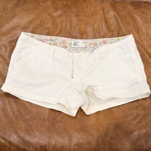 American Eagle Outfitters White Jean Shorts